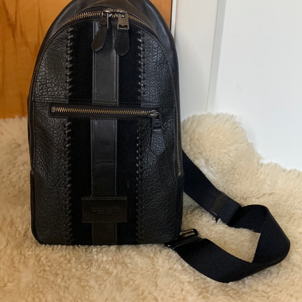 Coach sling backpack